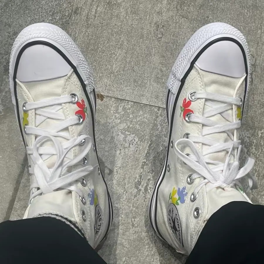 Giày Converse Chuck Taylor All Star High 'Egret-Multicolor' 570919C — ảnh 3