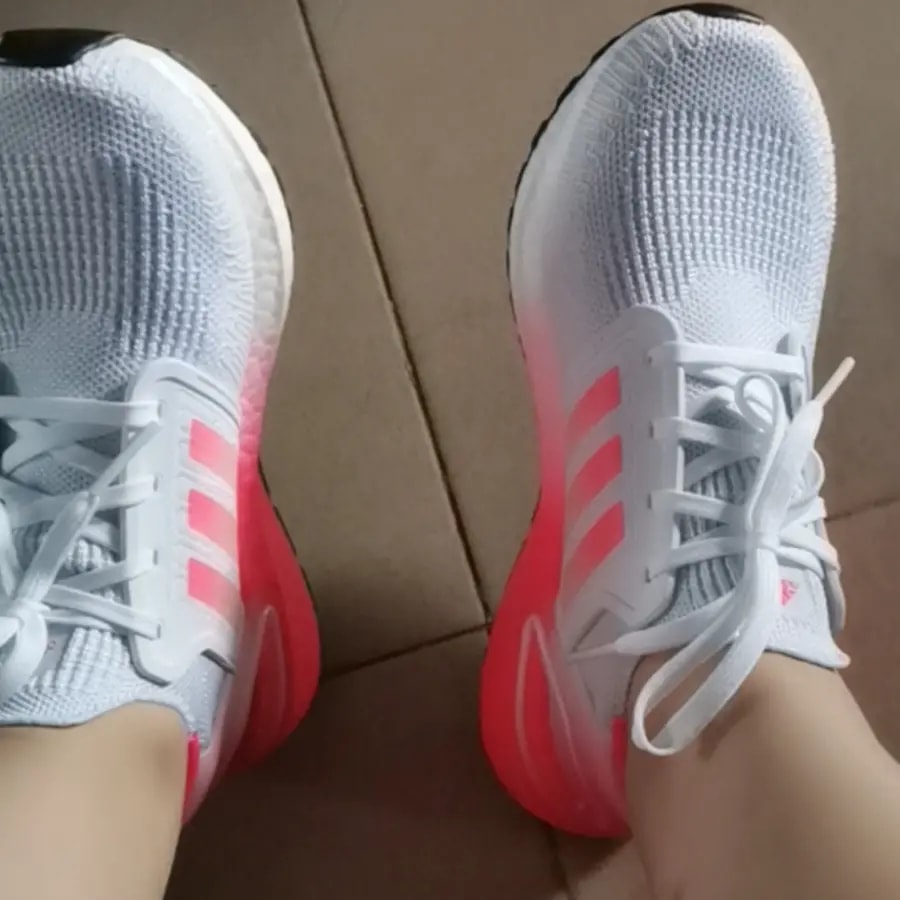 Giày Adidas UltraBoost 20 J 'White Signal Pink' FX0456 — ảnh 2