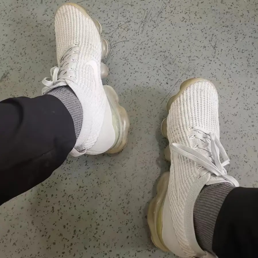 Giày Nike Air VaporMax Flyknit 3 'Pure Platinum' AJ6900-102 — ảnh 4