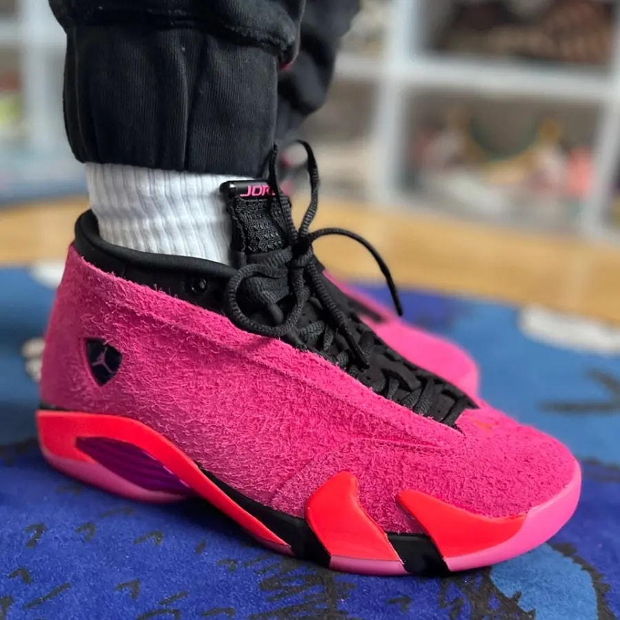 Giày Nike Wmns Air Jordan 14 Retro Low 'Shocking Pink' DH4121-600 — ảnh 4