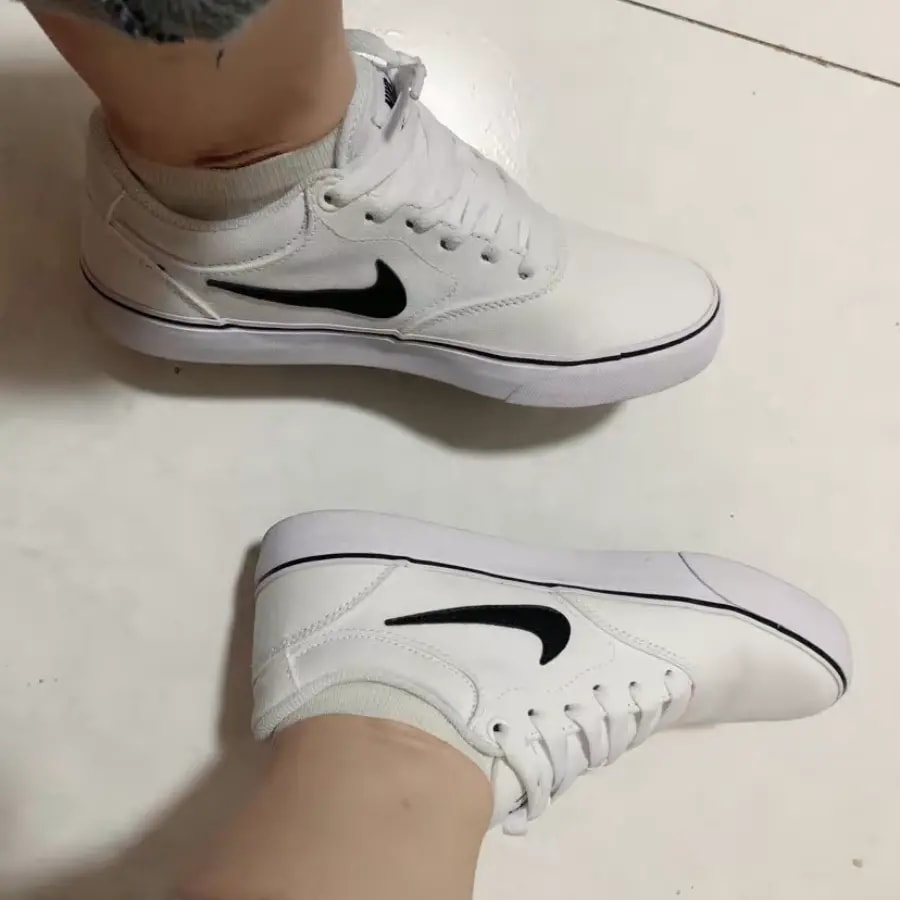 Giày Nike Chron 2 Canvas SB 'White Black' DM3494-100 — ảnh 3