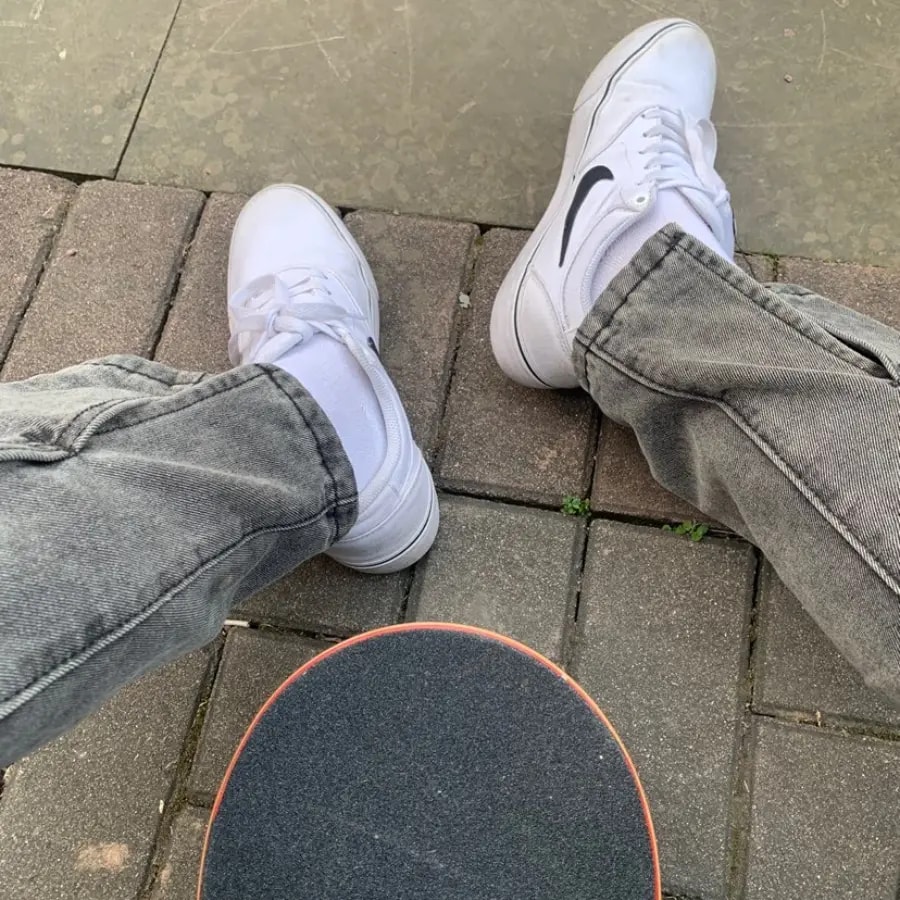 Giày Nike Chron 2 Canvas SB 'White Black' DM3494-100 — ảnh 4