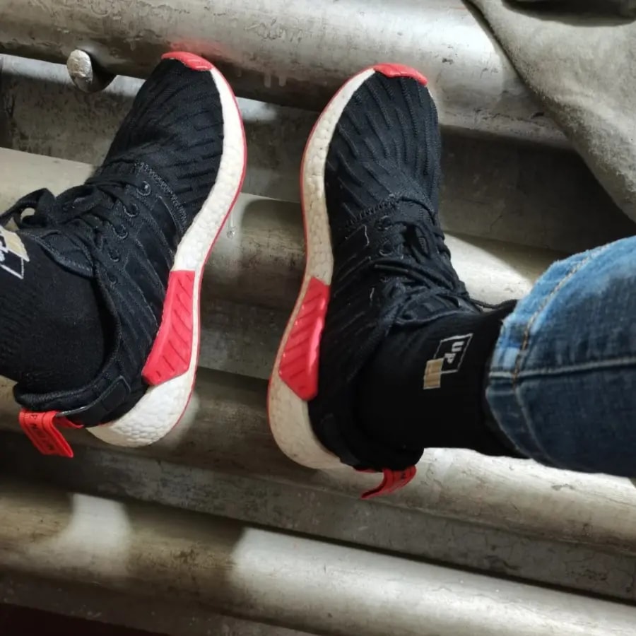 Giày Adidas NMD R2 Primeknit 'Core Black' BA7252 — ảnh 5