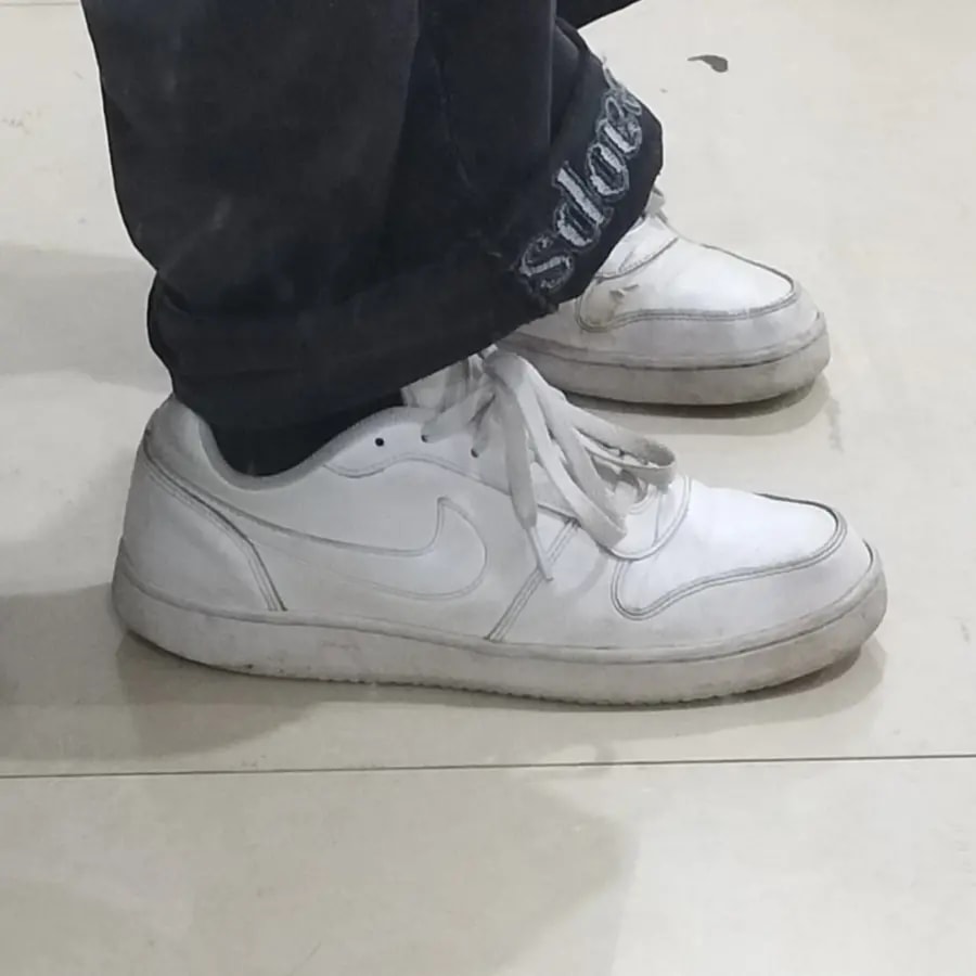 Giày Nike Ebernon Low 'Triple White' AQ1775-100 — ảnh 4