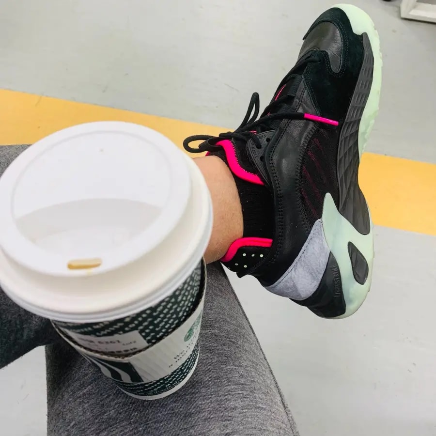 Giày Adidas Streetball Black Grey Light Red FV4524 — ảnh 4