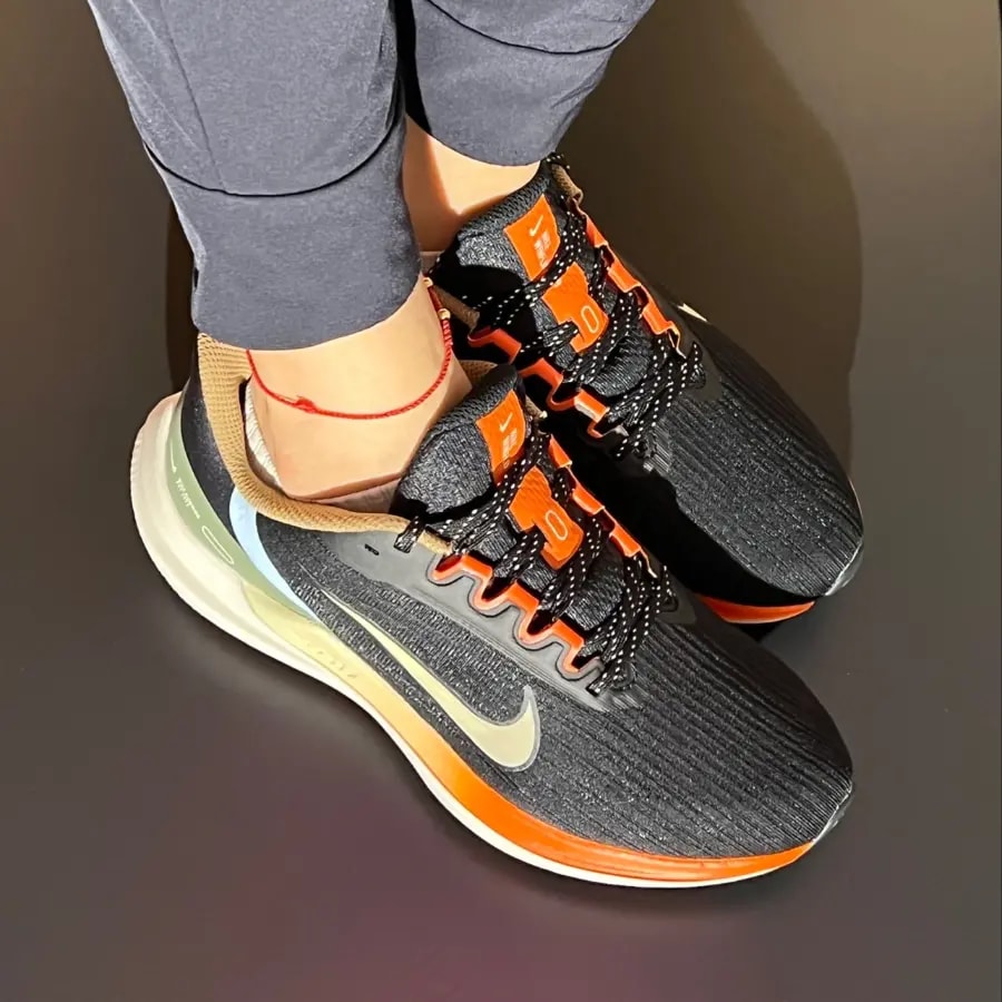 Giày Nike Air Winflo 9 'Black Green Safety Orange' DX6040-071 — ảnh 3