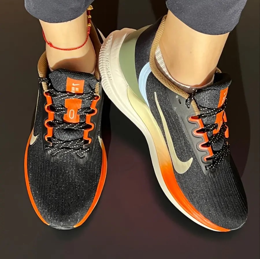 Giày Nike Air Winflo 9 'Black Green Safety Orange' DX6040-071 — ảnh 5