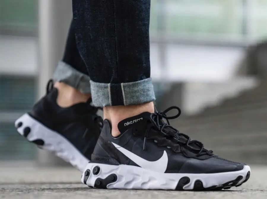 Giày Nike React Element 55 'Black White' BQ6166-003 — ảnh 5