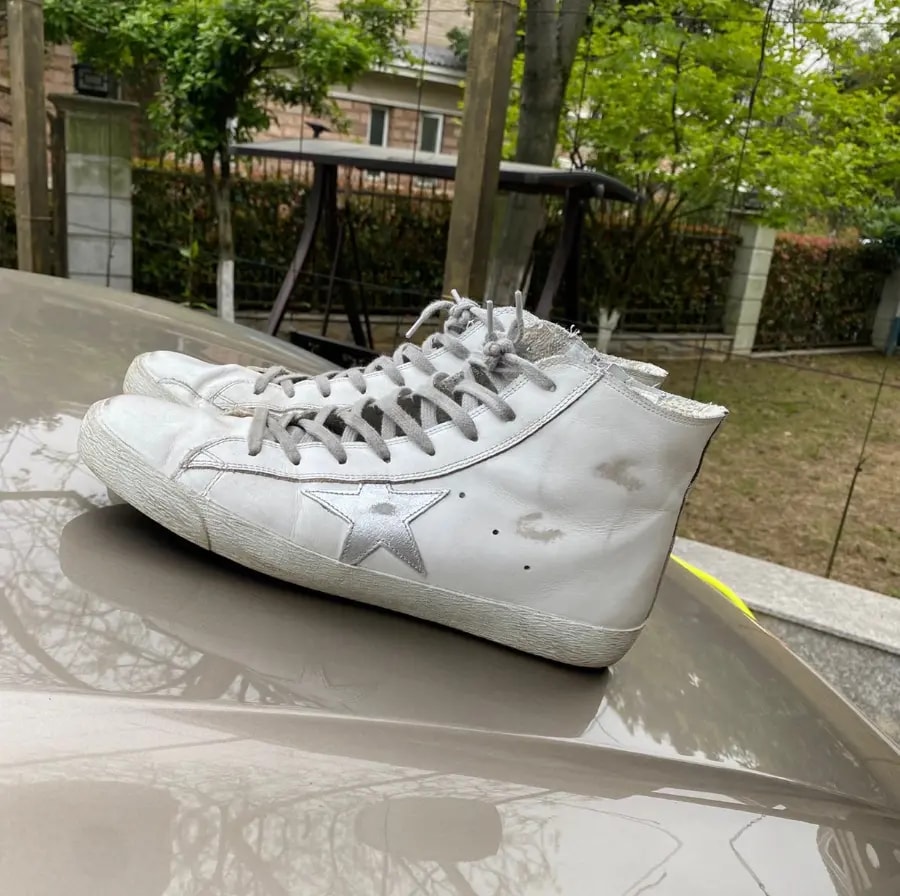 Giày Golden Goose Francy 'White Gray' GMF00113 F000319 10274 — ảnh 3