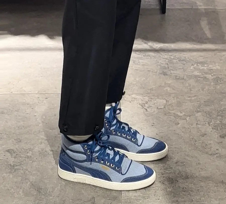 Giày Puma Ralph Sampson Mid Dark Denim 387588-01 — ảnh 4