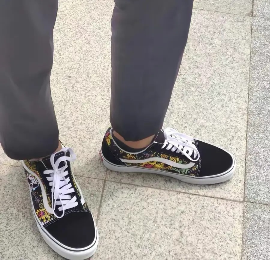 Giày Vans Old Skool 'Black Skull' VN0A7Q2J640 — ảnh 2