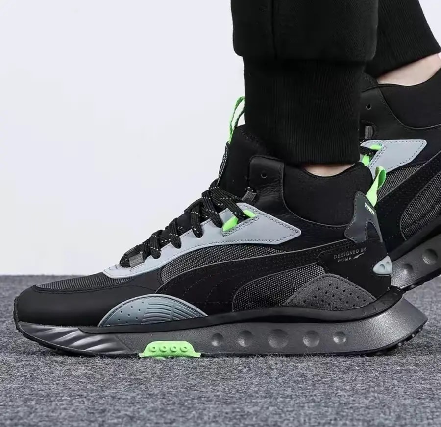 Giày Puma Wild Rider Mid WS 'Black Neon' 381598-01 — ảnh 3
