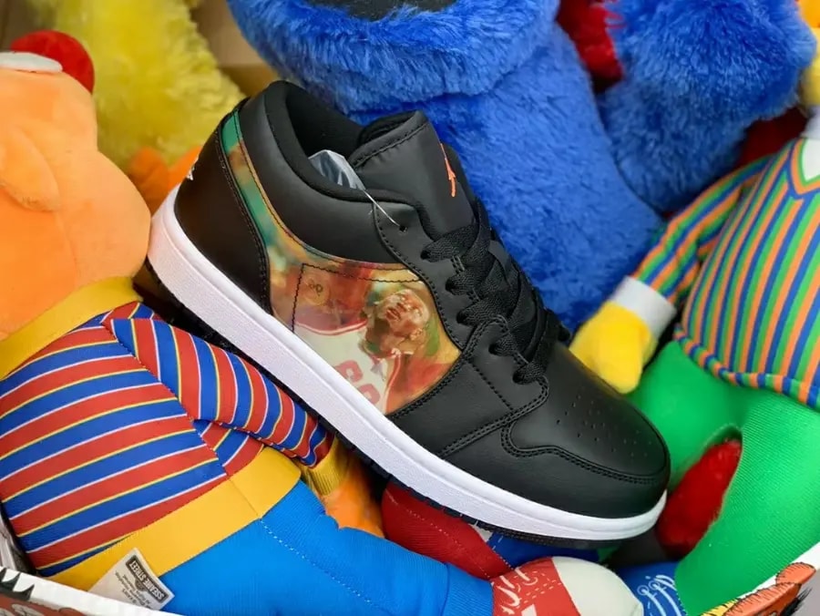 Giày Nike Air Jordan 1 Low GS Hologram 'Black' DR9497-001 — ảnh 2
