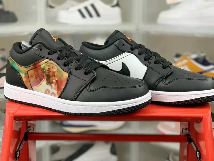Giày Nike Air Jordan 1 Low GS Hologram 'Black' DR9497-001 — ảnh 4