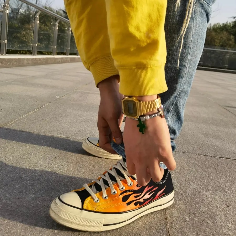 Giày Converse Chuck 70 Low 'Archival Flame Print' 167813C — ảnh 4