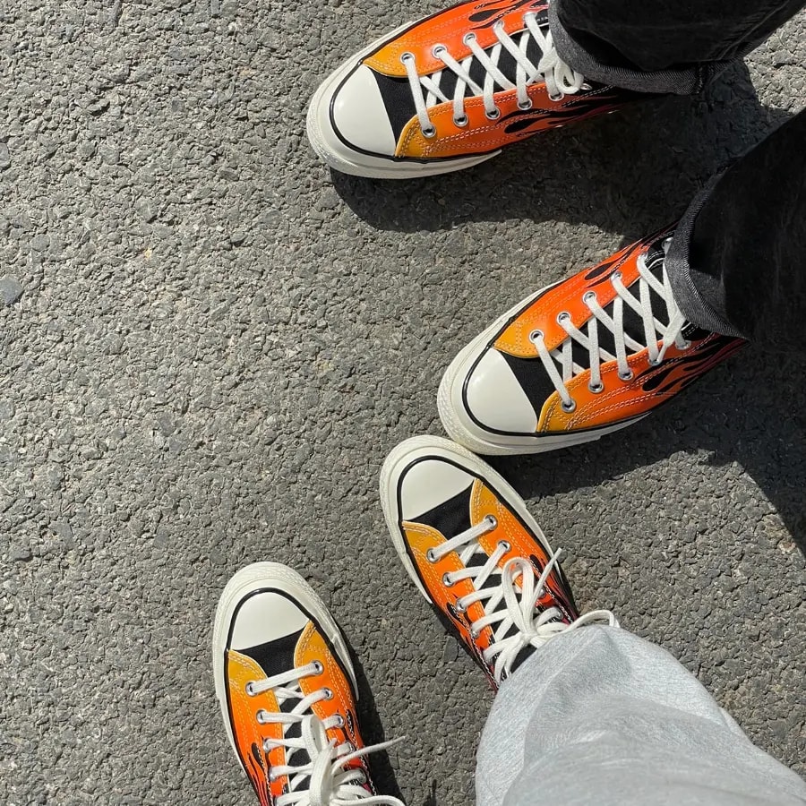 Giày Converse Chuck 70 Low 'Archival Flame Print' 167813C — ảnh 5