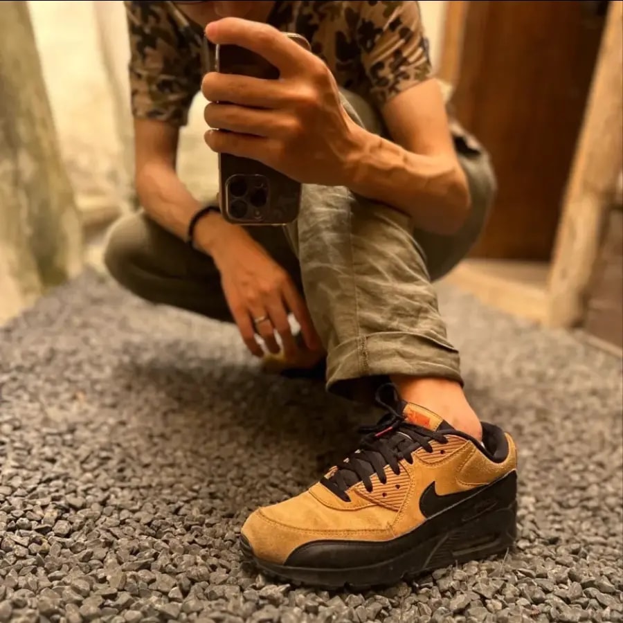 Giày Nike Air Max 90 'Wheat Black' AJ1285-700 — ảnh 4