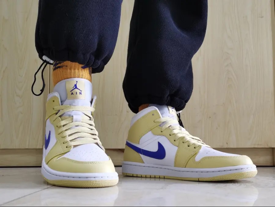 Giày Nike Air Jordan 1 Mid 'Tan Gum' BQ6472-701 — ảnh 5