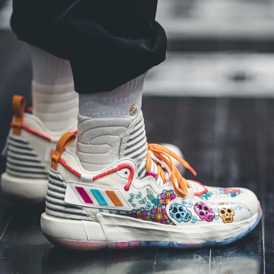 Giày Adidas Dame 7 Extply day Of The Dead 'Cream White' GW3832 — ảnh 2