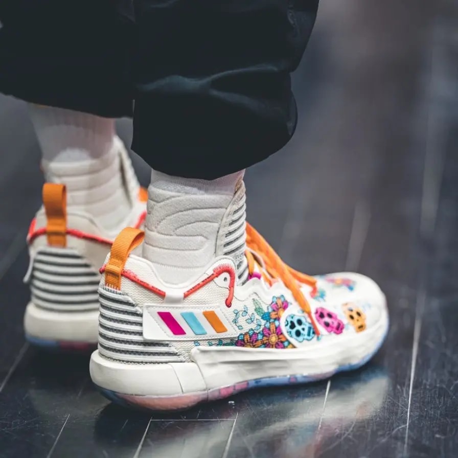Giày Adidas Dame 7 Extply day Of The Dead 'Cream White' GW3832 — ảnh 4