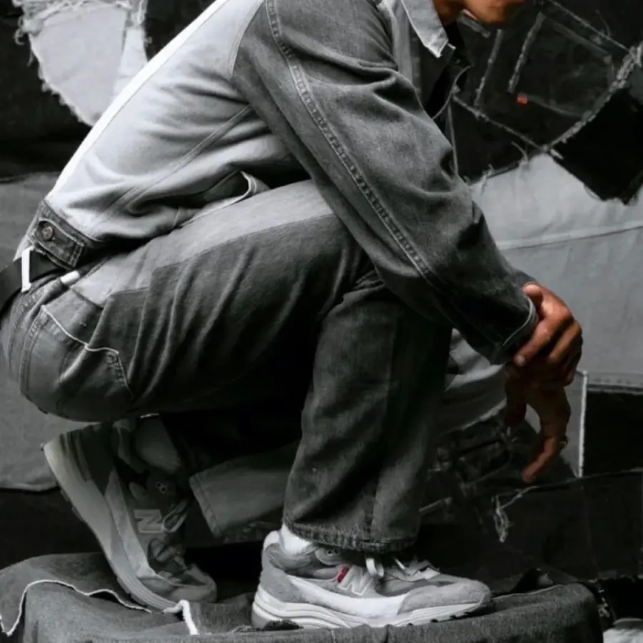 Giày New Balance Levi’s x 992 'Grey Denim' M992LV — ảnh 3
