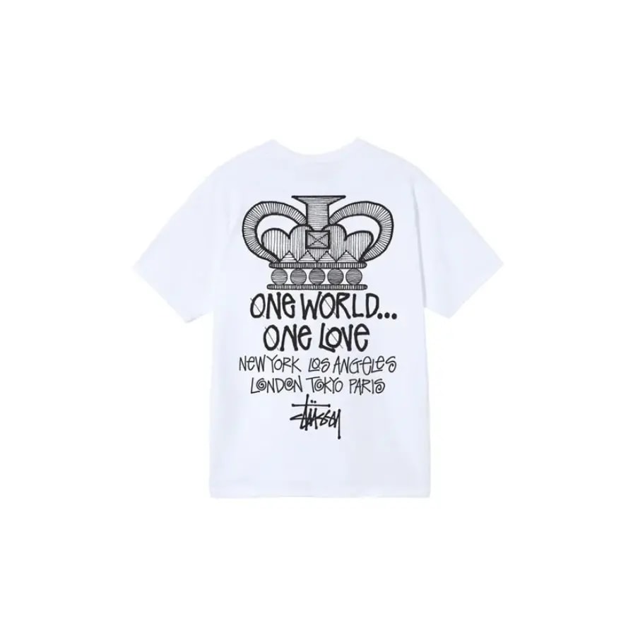 Áo Stussy One World Tee 'White' — ảnh 4