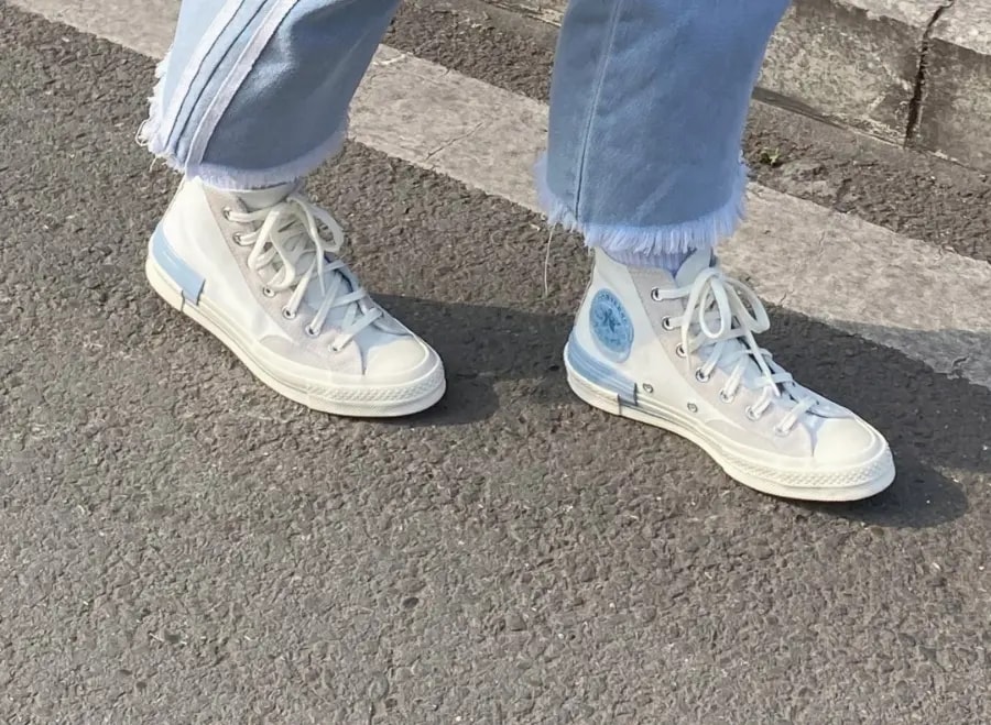 Giày Converse Chuck 70 High 'White Blue' 173100C — ảnh 4