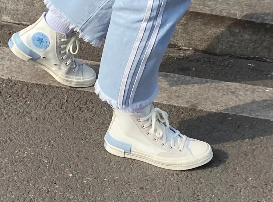 Giày Converse Chuck 70 High 'White Blue' 173100C — ảnh 5