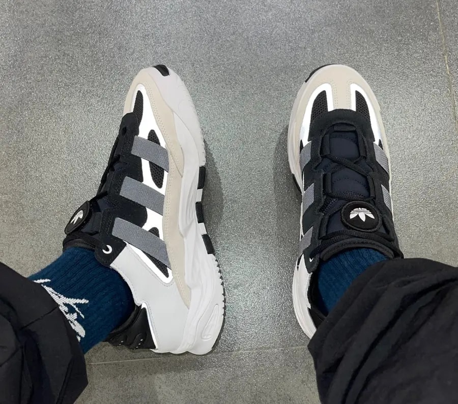 Giày Adidas Niteball 'Black White' H67360 — ảnh 4