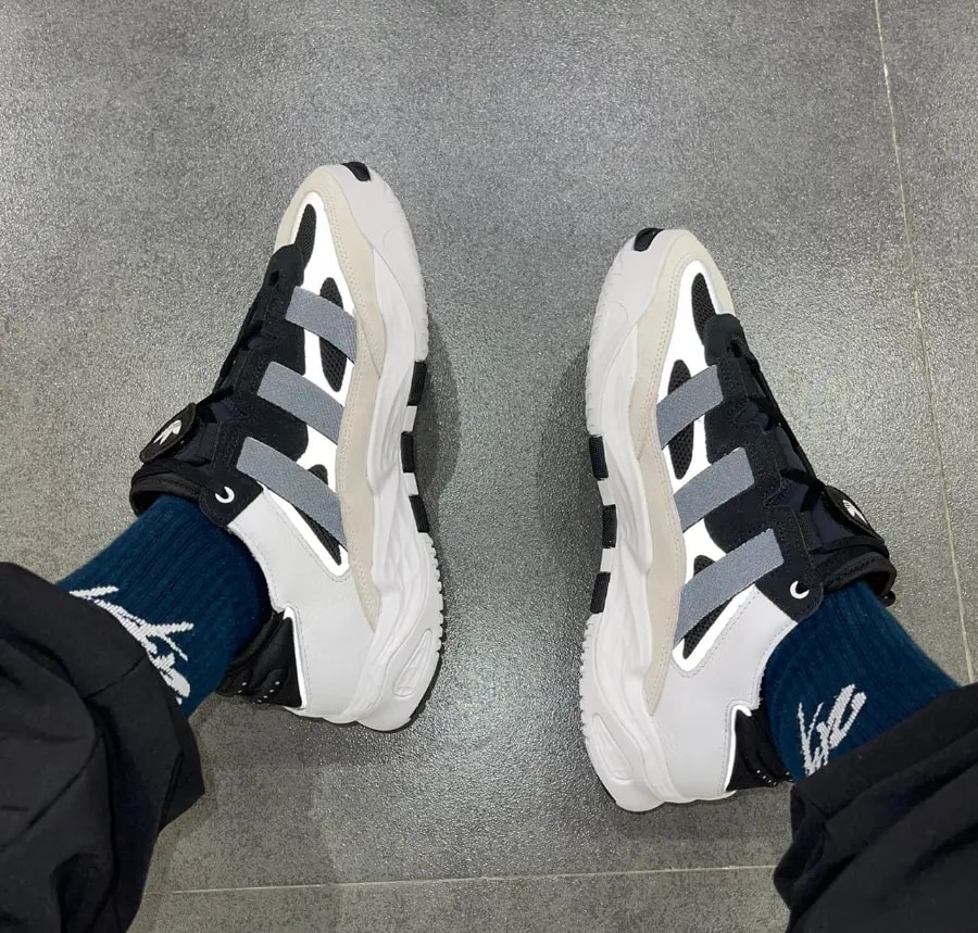 Giày Adidas Niteball 'Black White' H67360 — ảnh 5