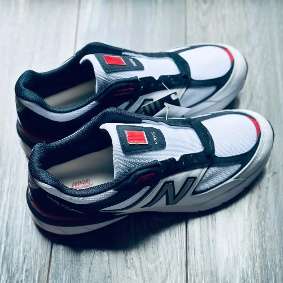 Giày New Balance 990v5 Made in USA 'White Carbon Red' M990NL5 — ảnh 5