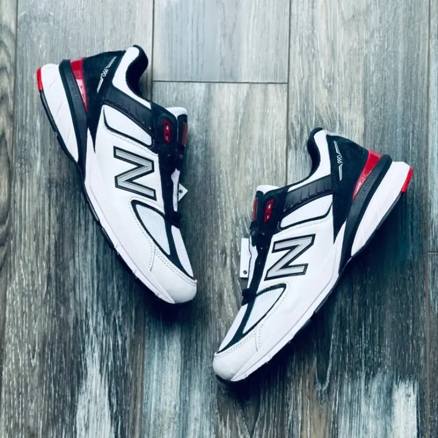 Giày New Balance 990v5 Made in USA 'White Carbon Red' M990NL5 — ảnh 3