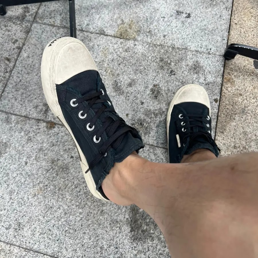 Giày Balenciaga Paris Low Top Trainers 'Black White' 688754W3RC21090 — ảnh 3