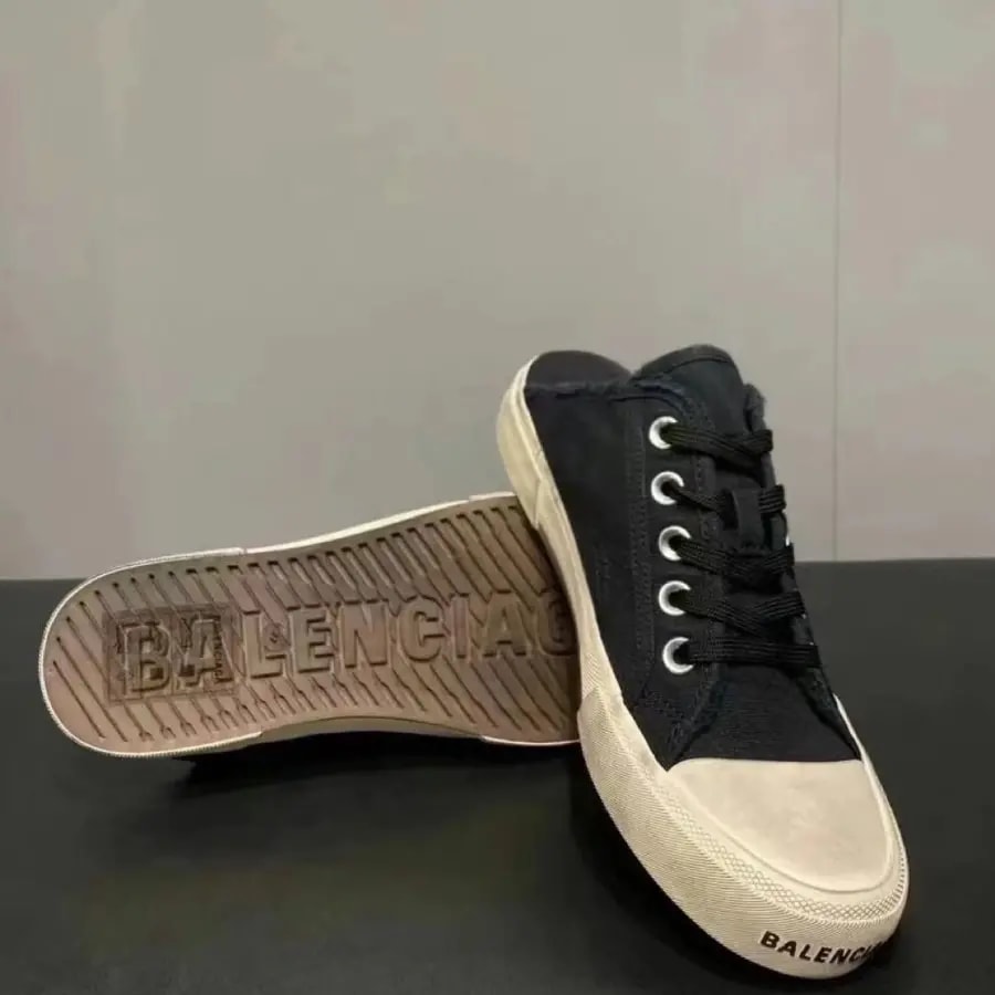 Giày Balenciaga Paris Low Top Trainers 'Black White' 688754W3RC21090 — ảnh 4