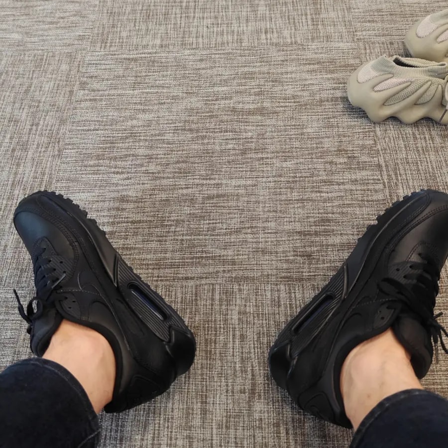 Giày Nike Max 90 Leather Triple Black CZ5594-001 — ảnh 5