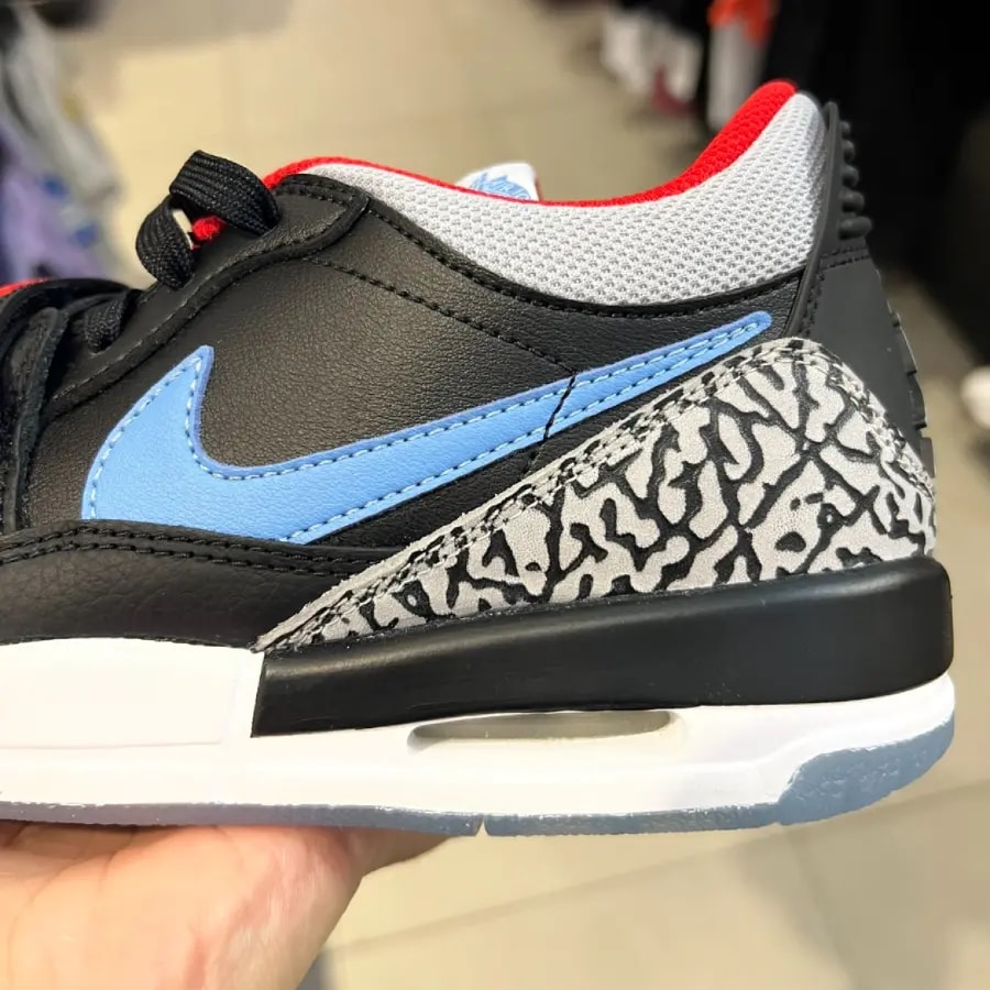 Giày Nike Air Jordan Legacy 312 Low GS 'Black Valor Blue' CD9054-004 — ảnh 5