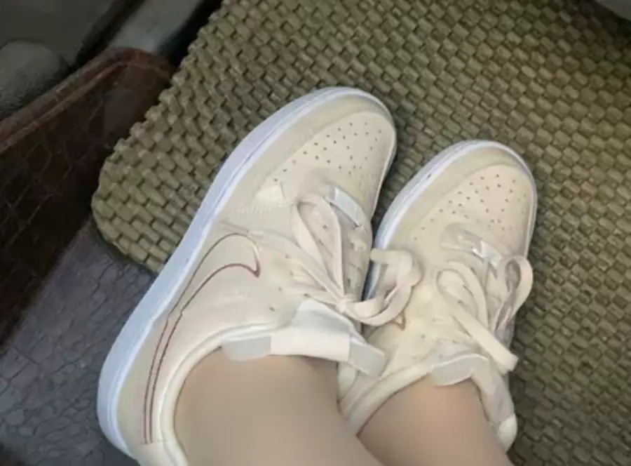 Giày Nike Wmns Court Vision Low Premium 'Pearl White' DM0838-200 — ảnh 4