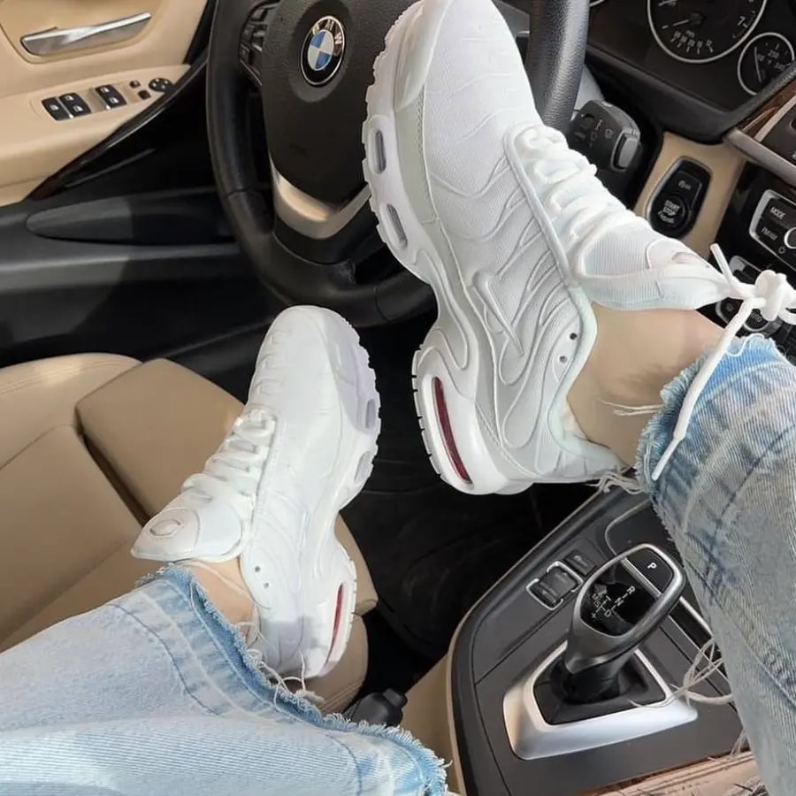 Giày Nike Air Max Plus TN 'Triple White' AJ2029-100 — ảnh 3