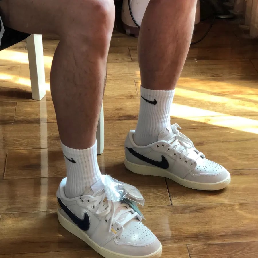 Giày Nike Air Jordan 1 Retro AJKO Low SP 'Union Sail Leather' DZ4864-100 — ảnh 2