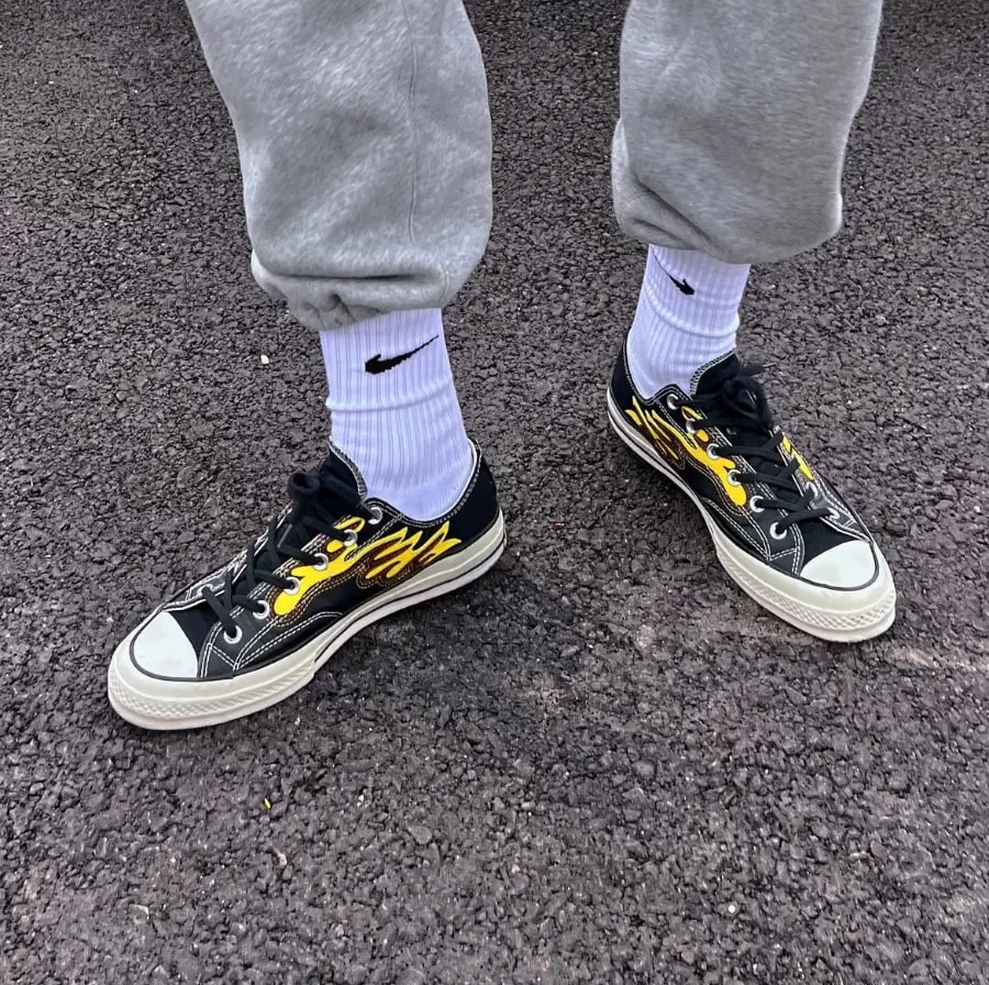 Giày Converse Chuck 70 Low 'Archive Flame Overlay' 168701C — ảnh 4
