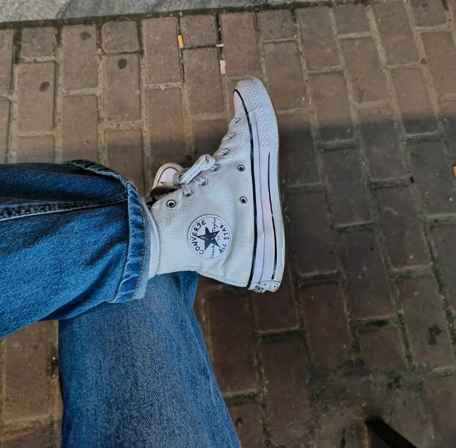 Giày Converse Chuck 70 High OX Black Sail 'White' A03751C — ảnh 2