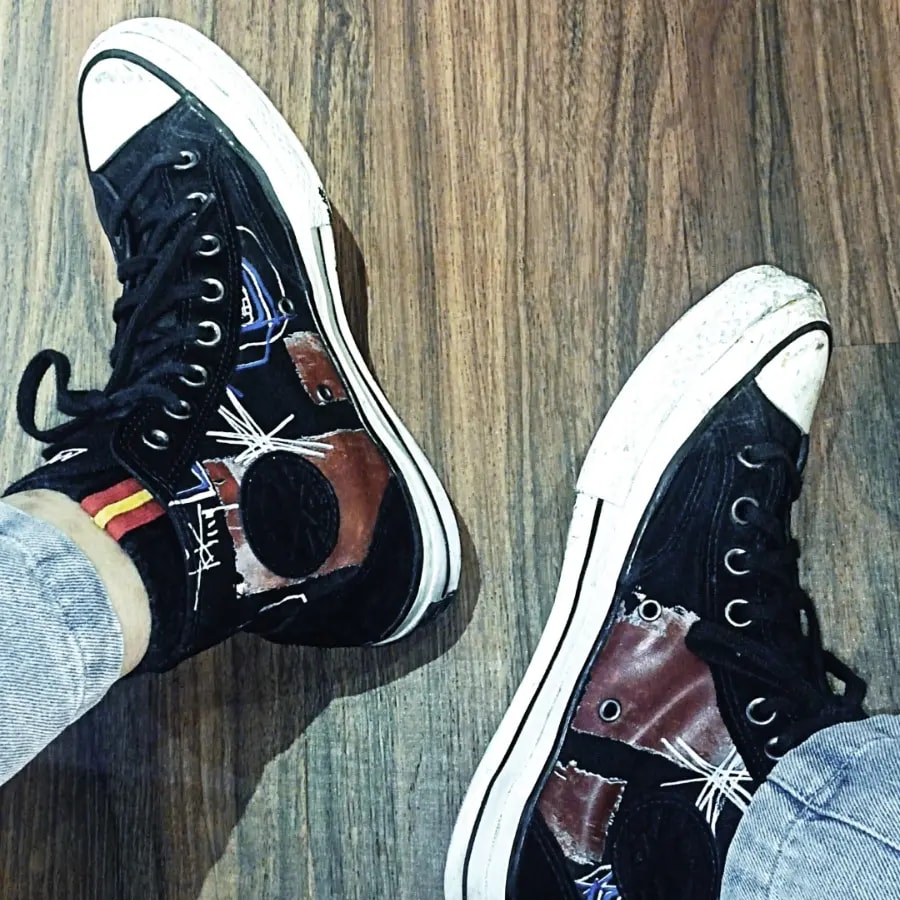 Giày Converse Jean-Michel Basquiat x Chuck 70 High 'Kings of Egypt III' 172585C — ảnh 2