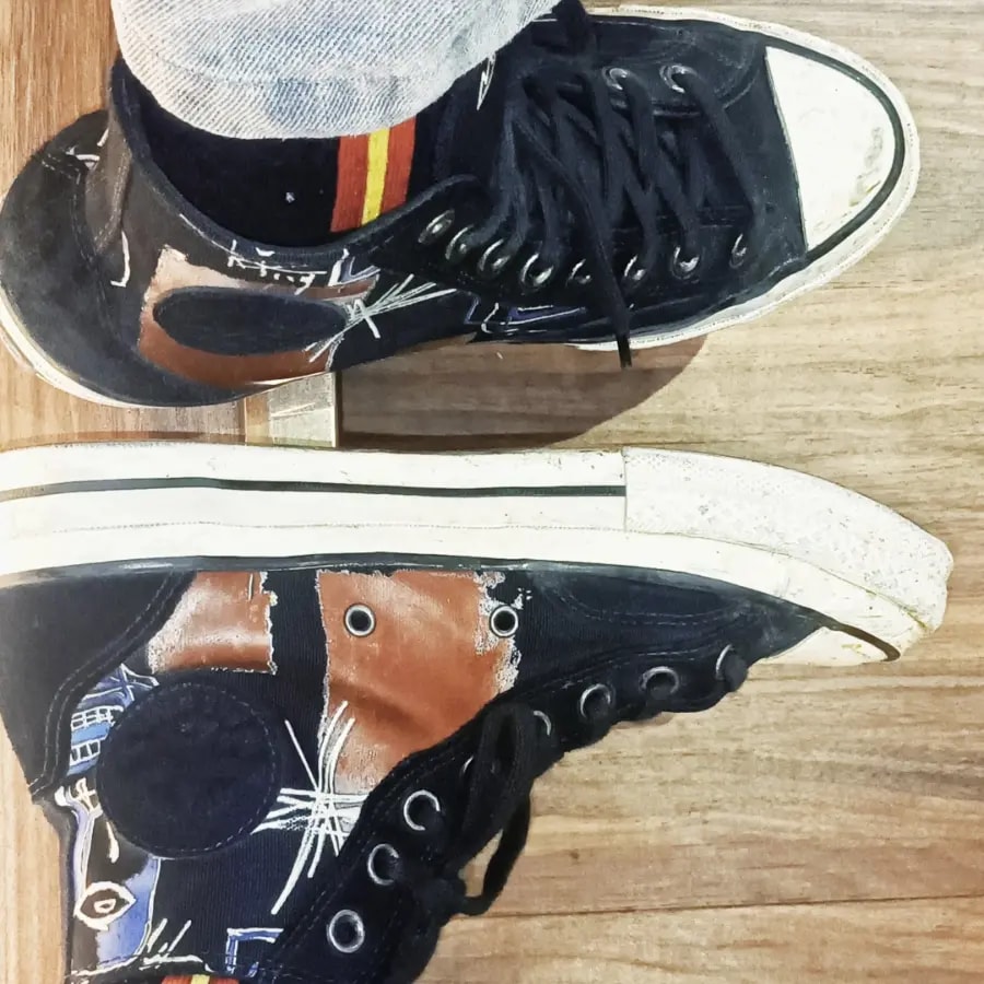 Giày Converse Jean-Michel Basquiat x Chuck 70 High 'Kings of Egypt III' 172585C — ảnh 4
