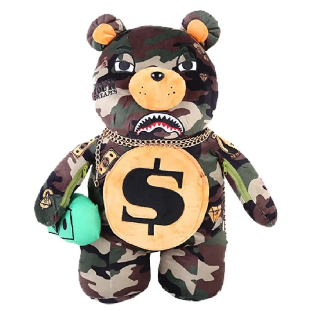 Balo Sprayground Money Bear Doll 'Camo' W0637001