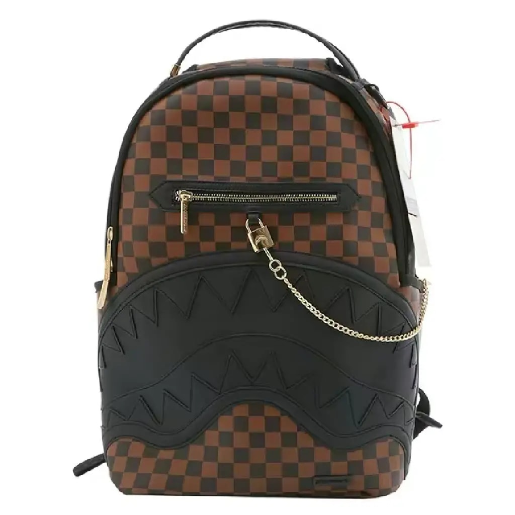 Balo Sprayground DLX Shark 'Brown Black' W0825727