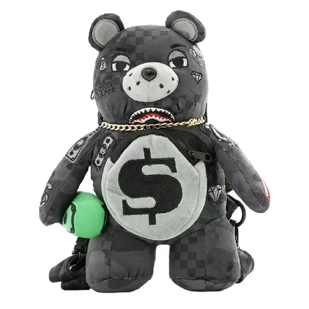 Balo Sprayground Plush Toy Caro 'Black' W0827001 Balo Sprayground Plush Toy Caro 'Black' W0827001