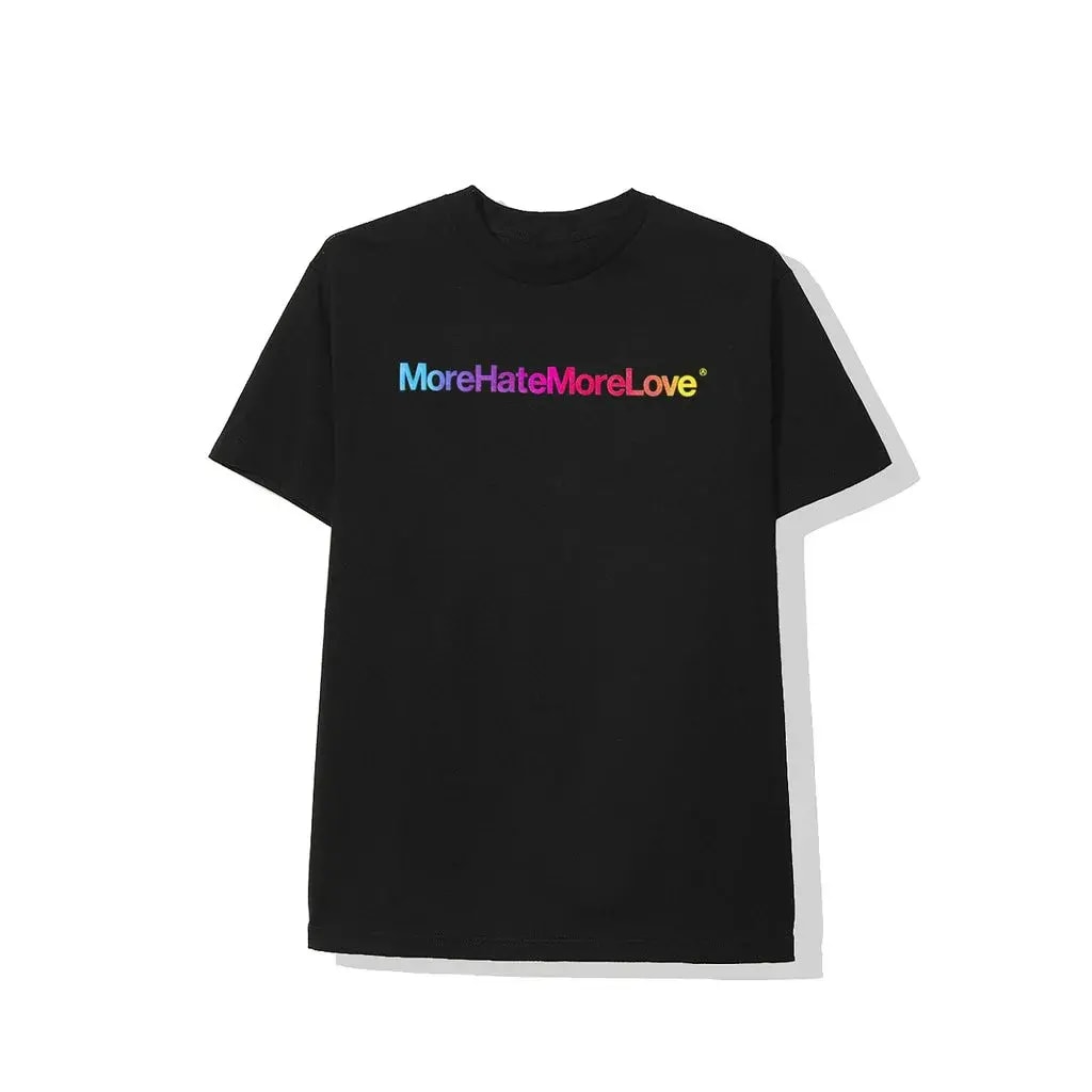 Áo Anti Social Social Club Hate More Love Black Tee — ảnh 2