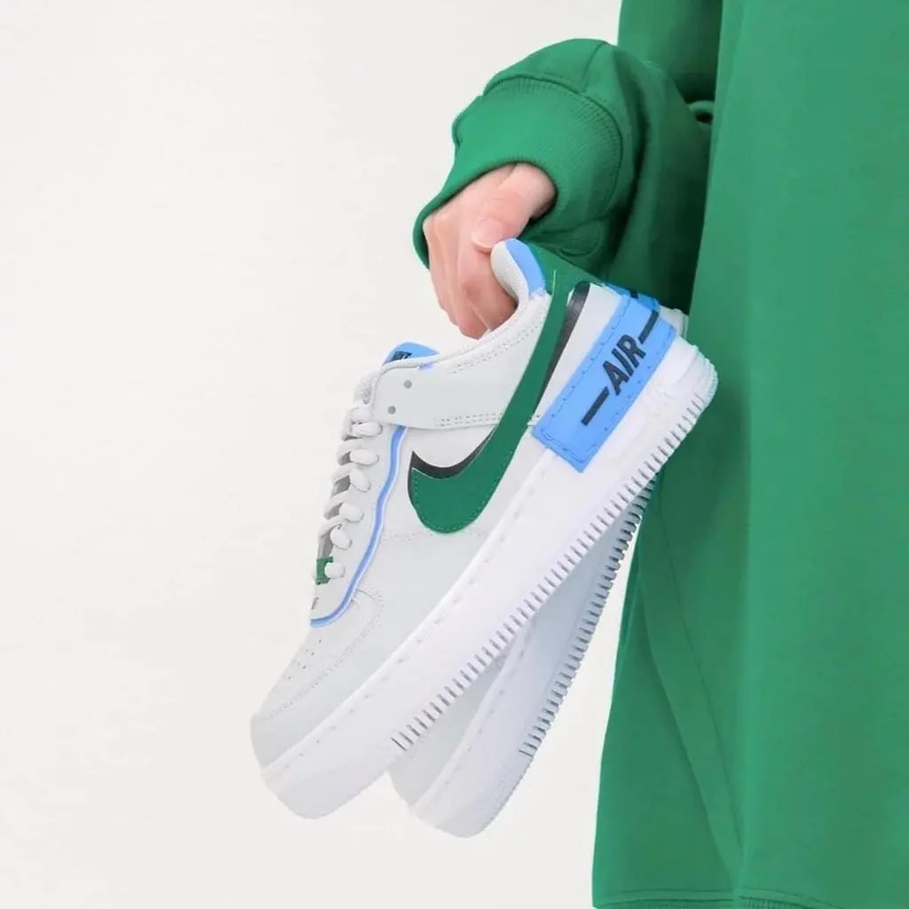 Giày Nike Wmns Air Force 1 White Obsidian Blue CI0919-004 — ảnh 5
