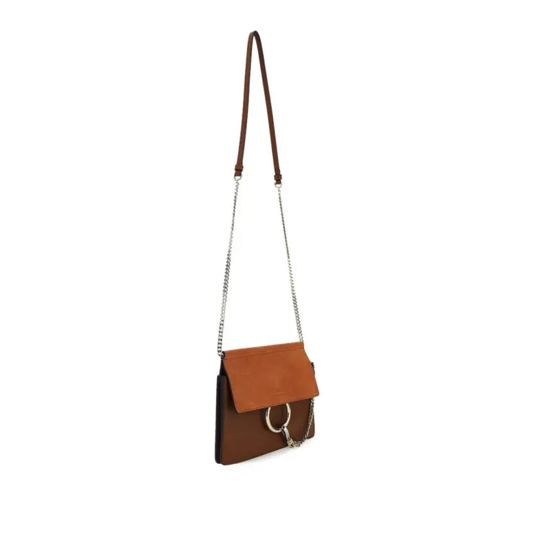 Túi Chloe Faye Two-Tone Bag in Brown CHC20SS202H2O236 — ảnh 3