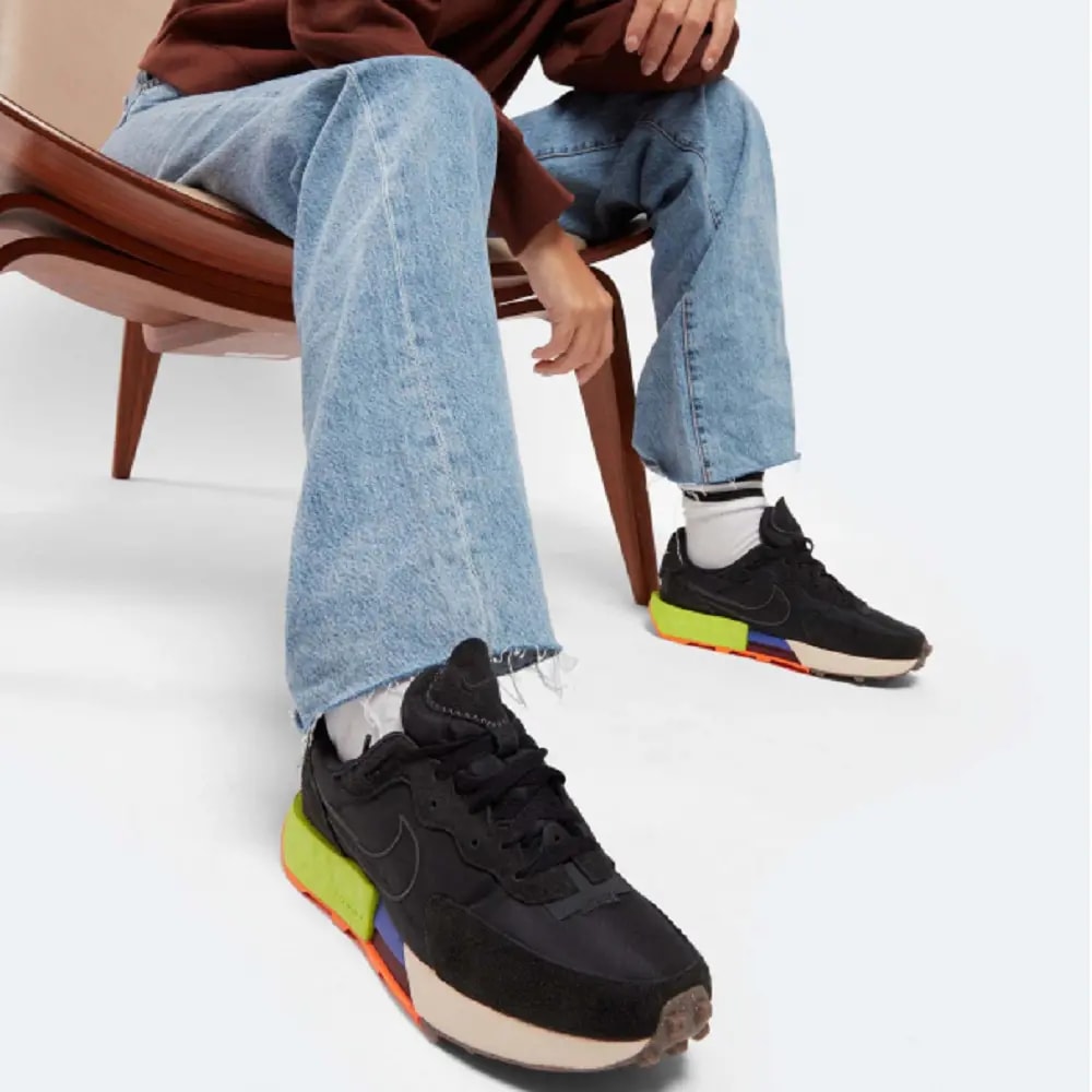 Giày Nike Wmns Fontanka Waffle 'Black Volt' DC3579-001 — ảnh 2